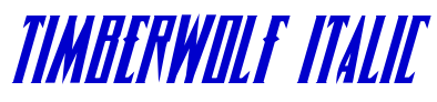 Timberwolf Italic fonte
